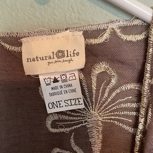 One size cover up.  Natural Life - Picture 2 of 3